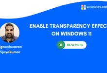 How to Enable Transparency Effects on Windows 11