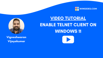 Video Tutorial - Enable Telnet Client on Windows 11