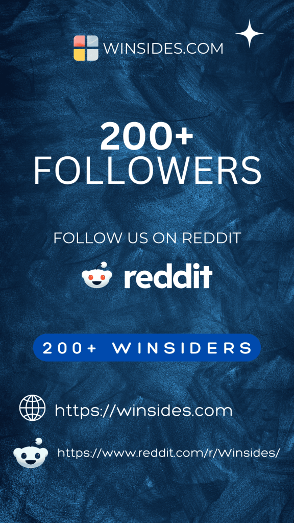 Winsides Hit 200 Followers on Reddit