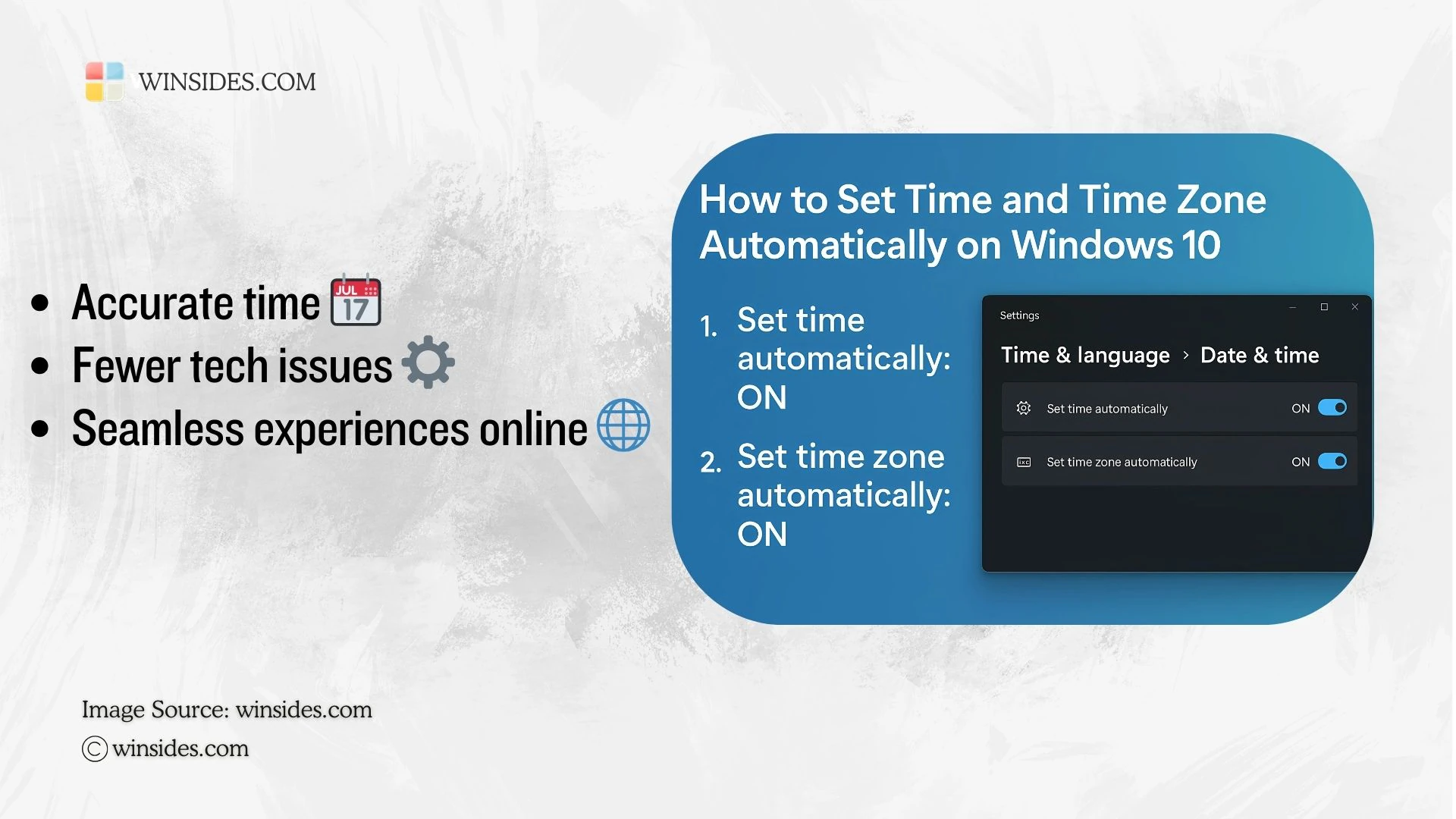 Benefits of Setting Time and Time Zone Automatically