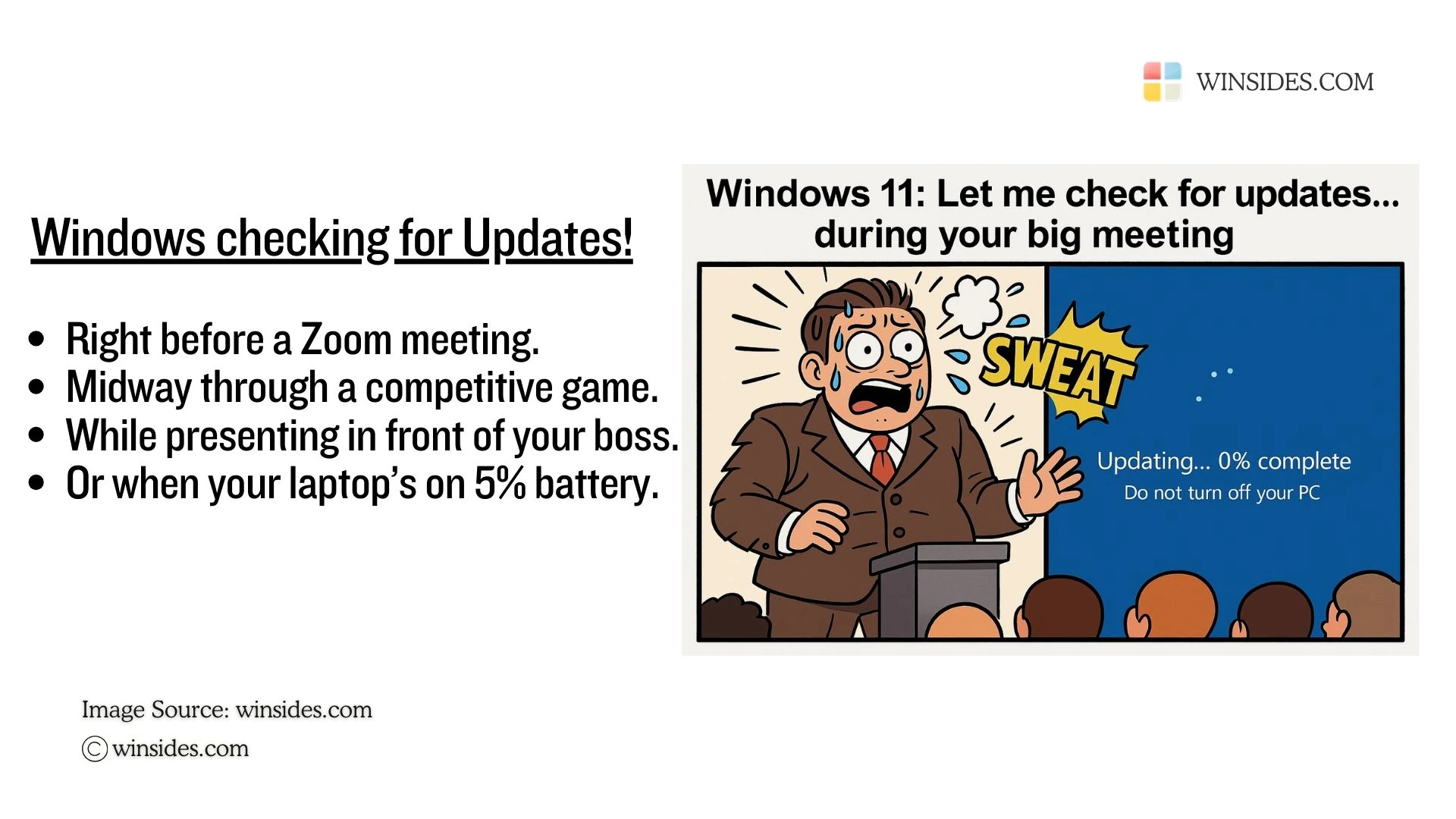 Frustrating Windows Checking for Updates
