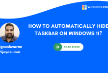 How to Auto Hide on Windows 11?