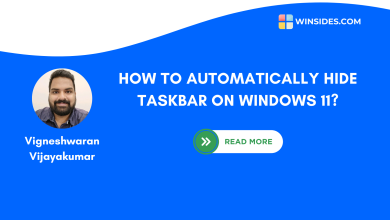 How to Auto Hide on Windows 11?