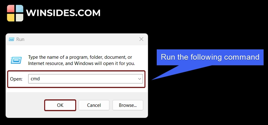 Run the following command Run the following command