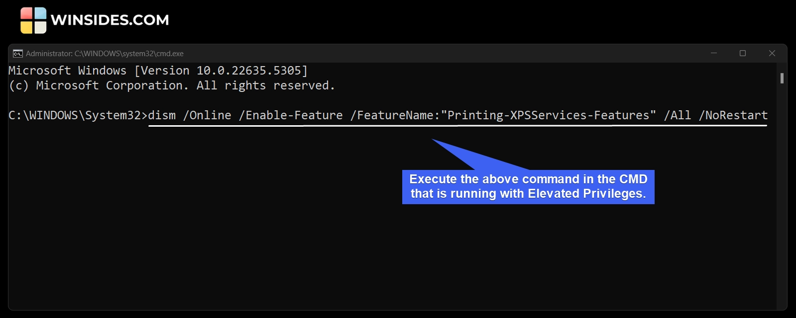 Execute the following command in the terminal Execute the following command in the terminal