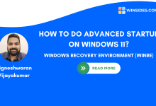 How to do Advanced Startup on Windows 11?