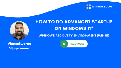 How to do Advanced Startup on Windows 11?