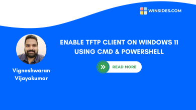 Enable TFTP Client on Windows 11 using CMD and PowerShell