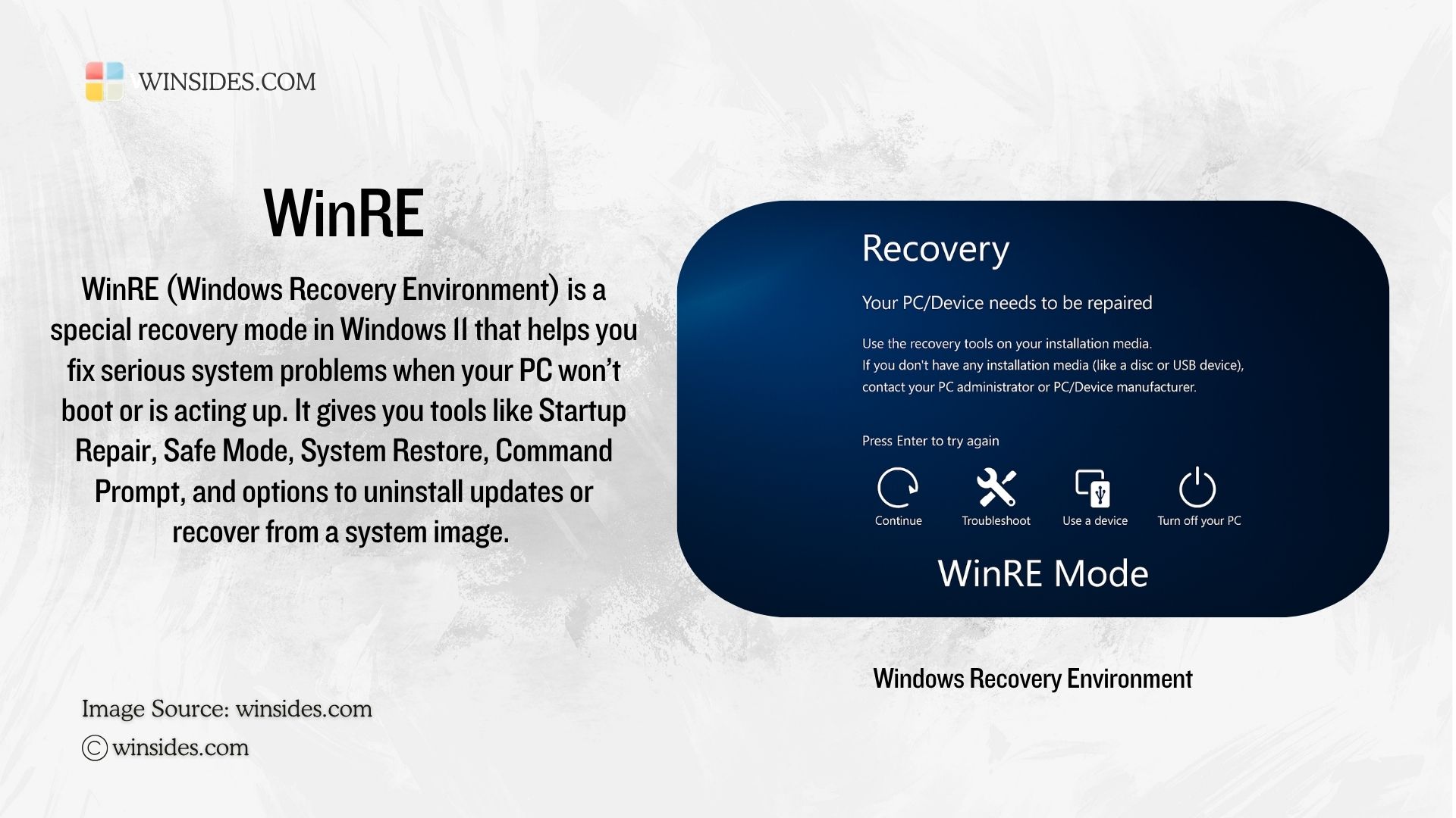 What is WinRE?