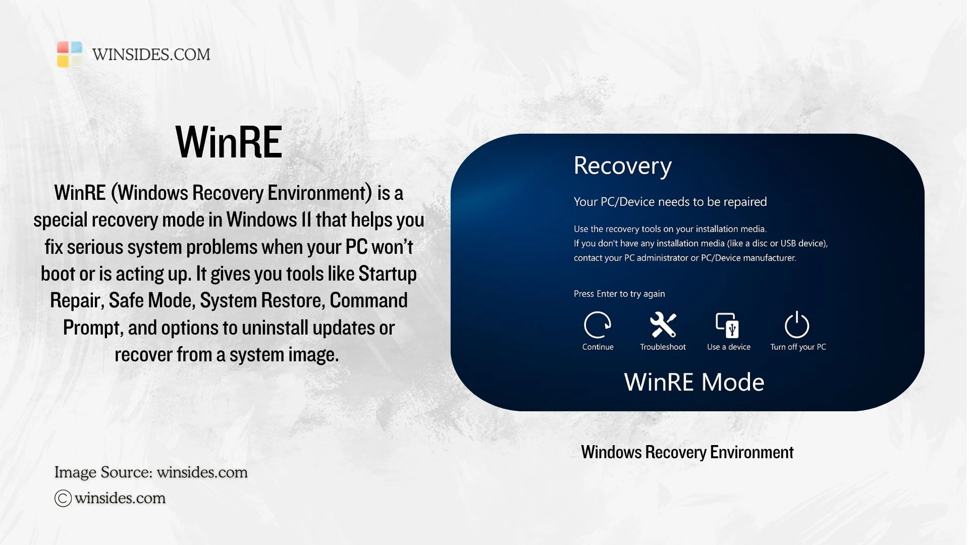 What is WinRE? What is WinRE?