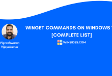 Winget Commands List on Windows 11