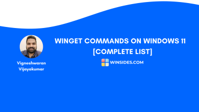 Winget Commands List on Windows 11