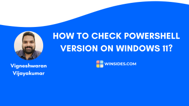 Check PowerShell Version on Windows 11