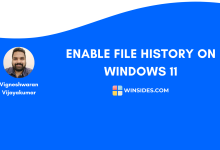 Enable File History on Windows 11