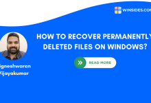 Recover Permanently deleted files on Windows
