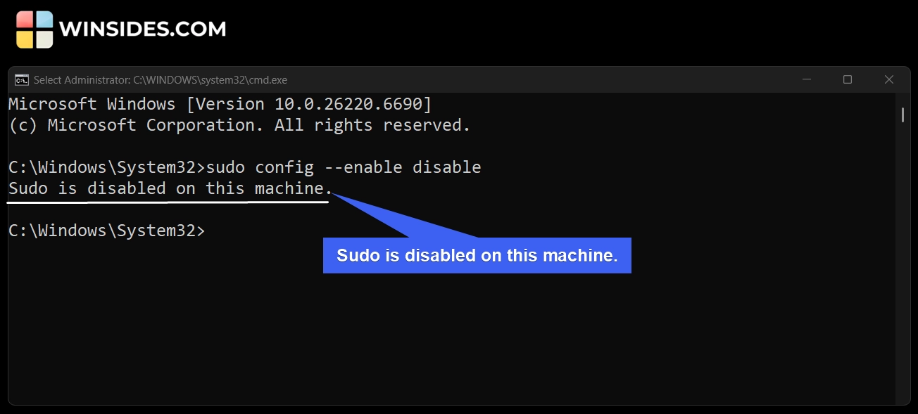 Sudo is disabled on this machine Sudo is disabled on this machine
