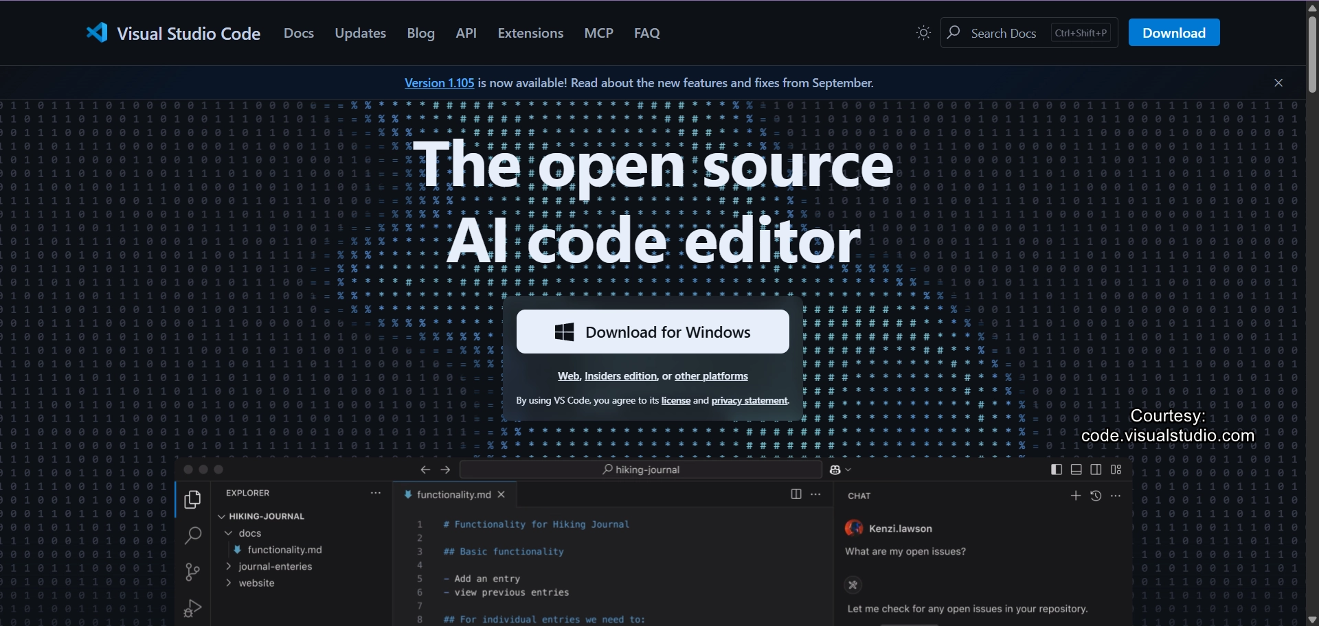 Download VSCode from the official website