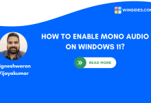 Enable Mono Audio on Windows 11