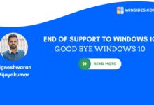 End of Support to Windows 10