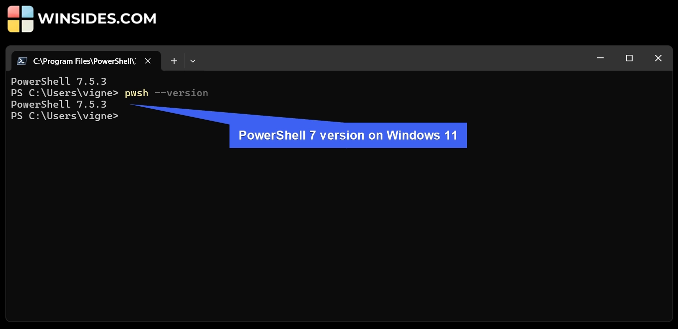 PowerShell 7 Version