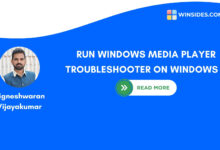 Run Windows Media Player Troubleshooter on Windows 11