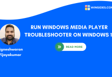 Run Windows Media Player Troubleshooter on Windows 11