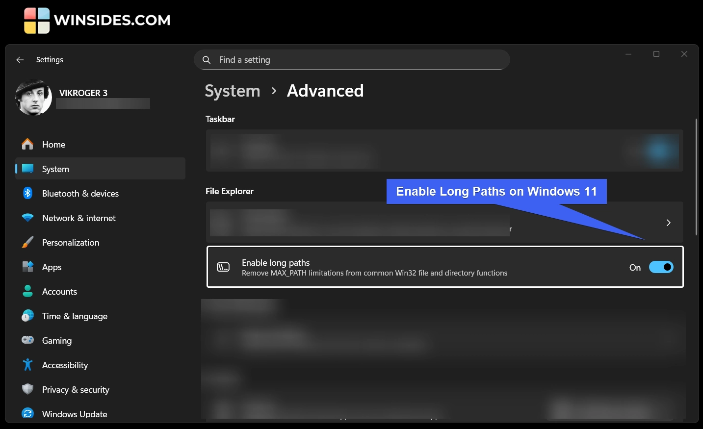 Enable Long Paths on Windows 11