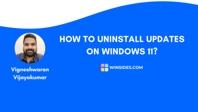 Uninstall Updates on Windows 11