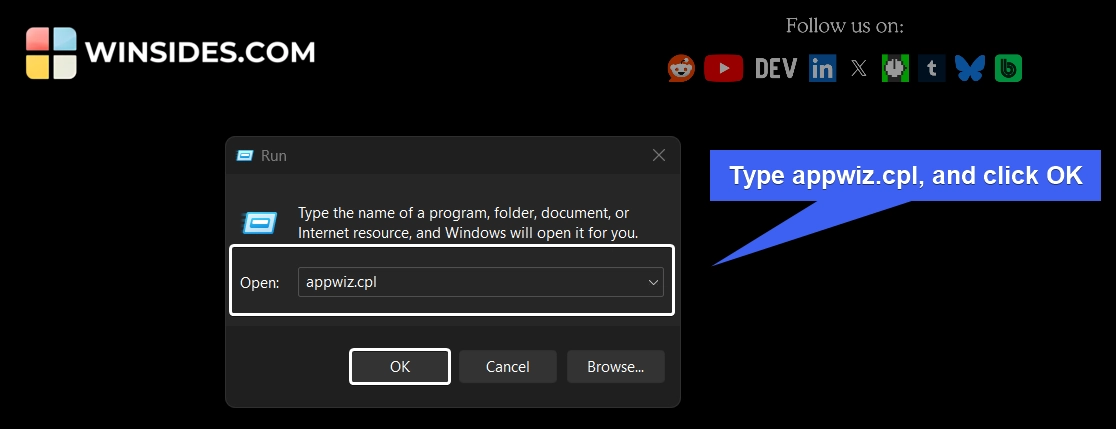 How to Enable Process Model for WAS on Windows 11? 1 appwiz.cpl