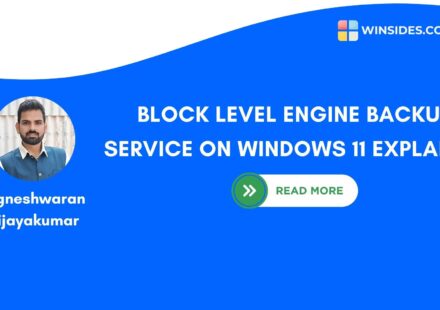Block Level Engine Backup Service on Windows 11 Explained