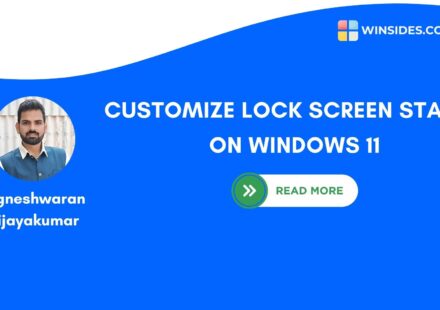 CUSTOMIZE LOCK SCREEN STATUS ON WINDOWS 11