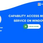Capability Access Manager Service on Windows 11
