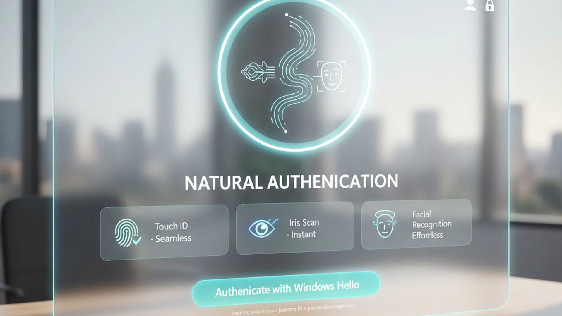 Diagram for Natural Authentication Service on Windows 11