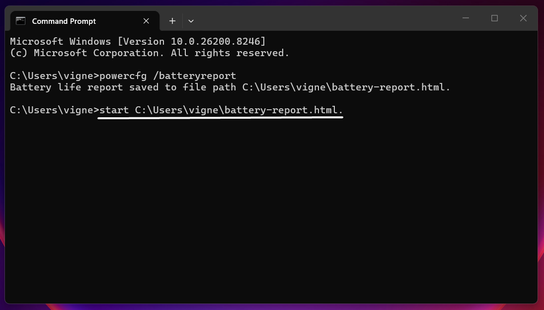 Open Battery Report on Windows 11 Open Battery Report on Windows 11