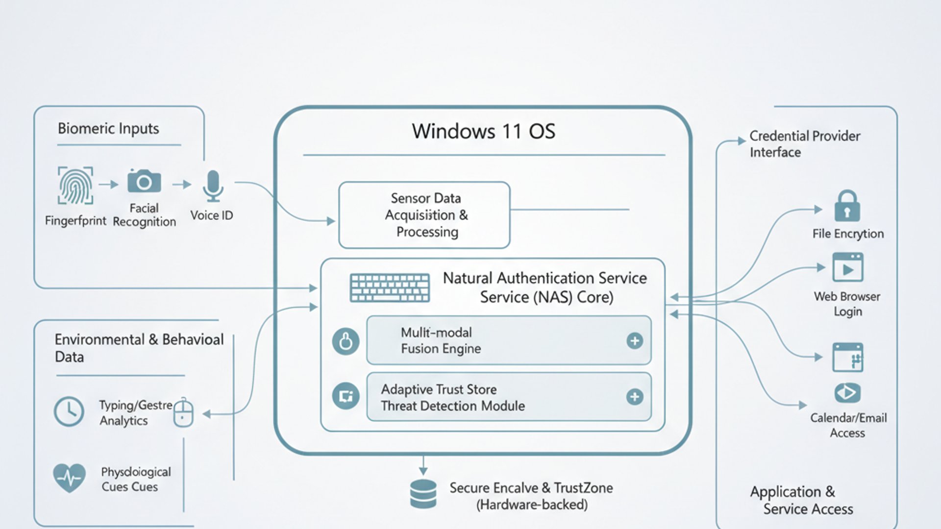 Natural Authentication Service on Windows 11 Explained 2 Process Flowchart for Natural Authentication Service on Windows 11