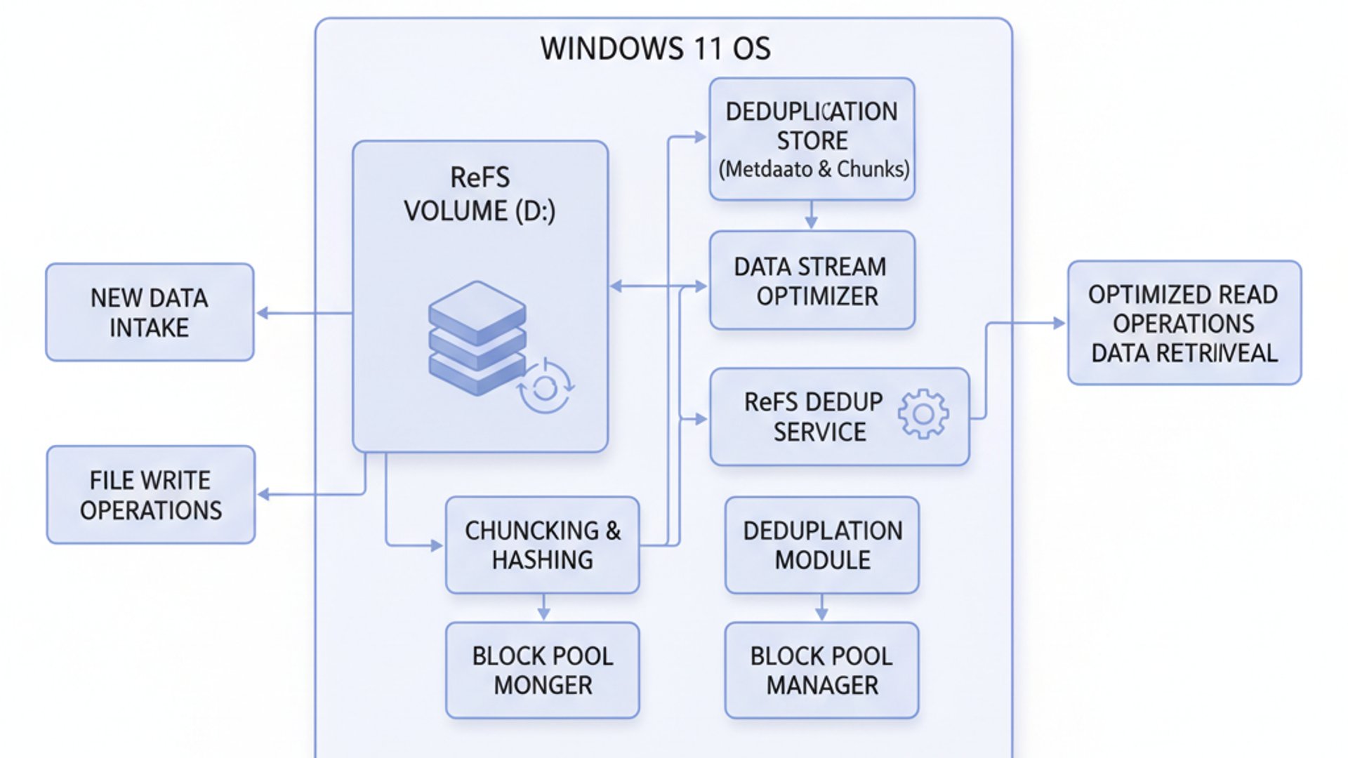 Optimize ReFS Dedup Service on Windows 11 2 Process Flowchart for ReFS Dedup Service on Windows 11