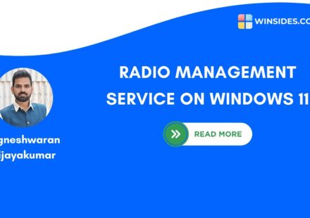 RADIO MANAGEMENT SERVICE ON WINDOWS 11