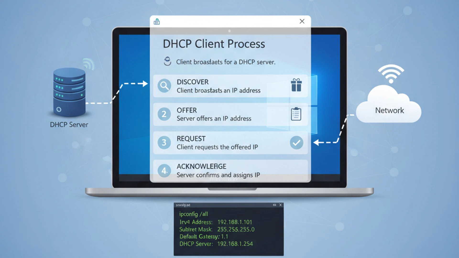 DHCP Client on Windows 11