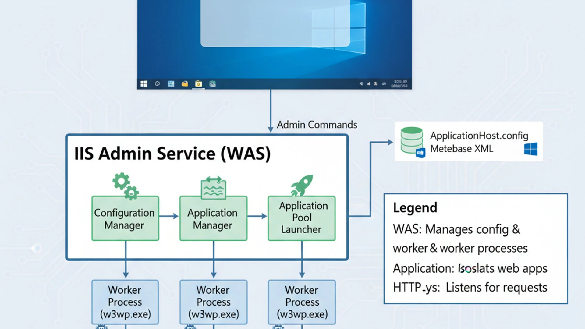 IIS Admin Service on Windows 11 IIS Admin Service on Windows 11