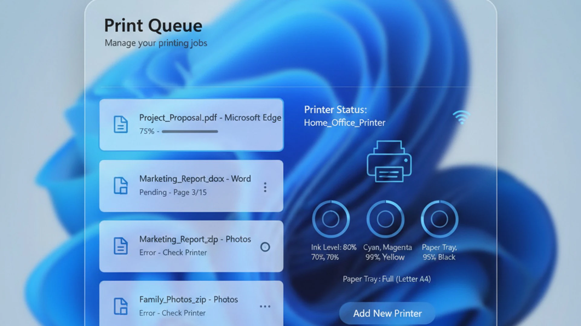 Relevant concept visualization for Print Spoolers on Windows 11