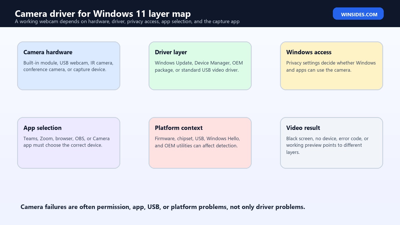 Camera driver for Windows 11 layer map
