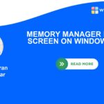 memory manager blue screen on Windows 11