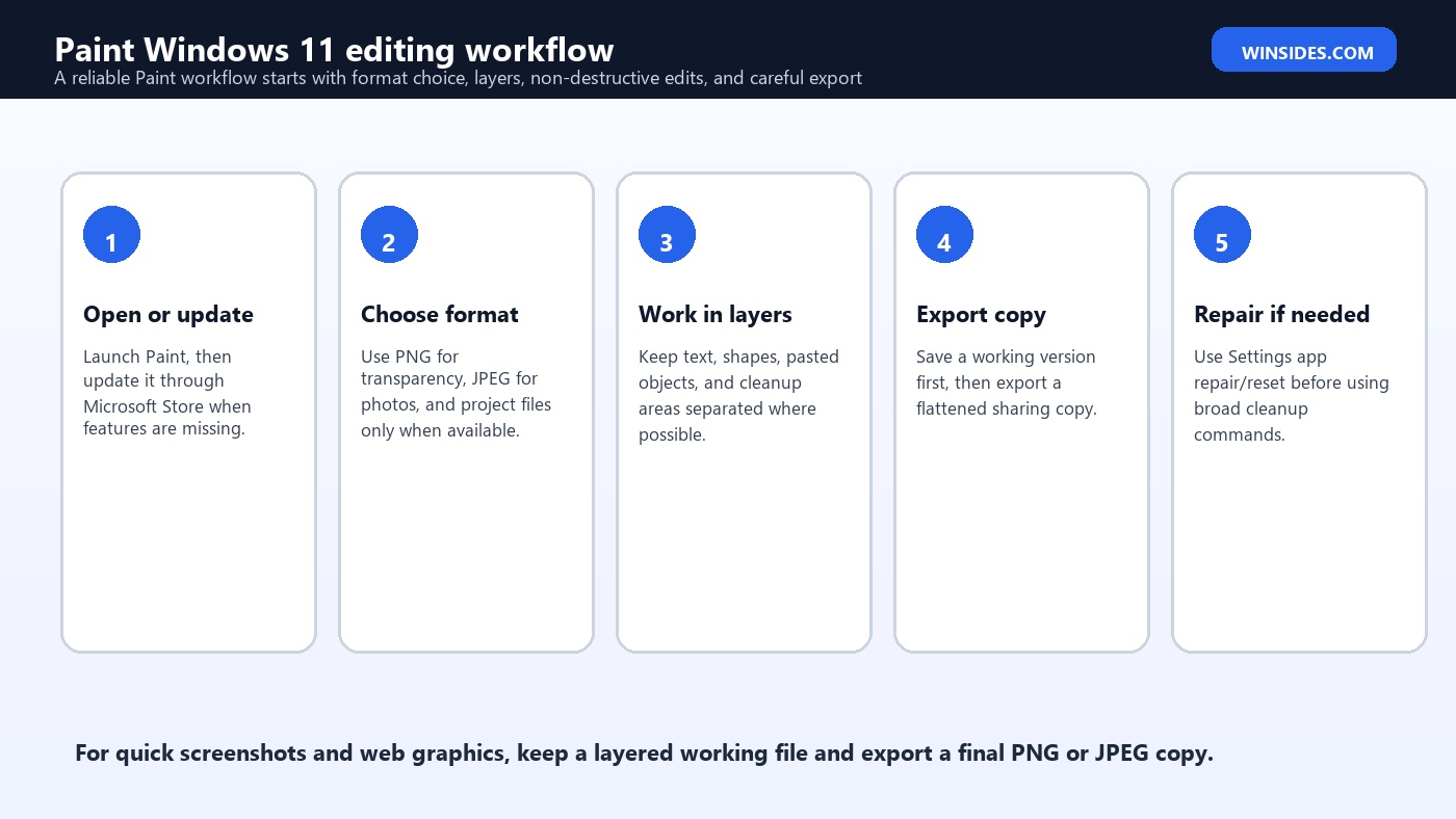 Paint Windows 11 editing workflow