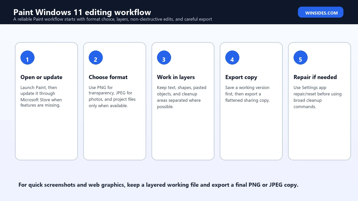 Paint Windows 11 editing workflow