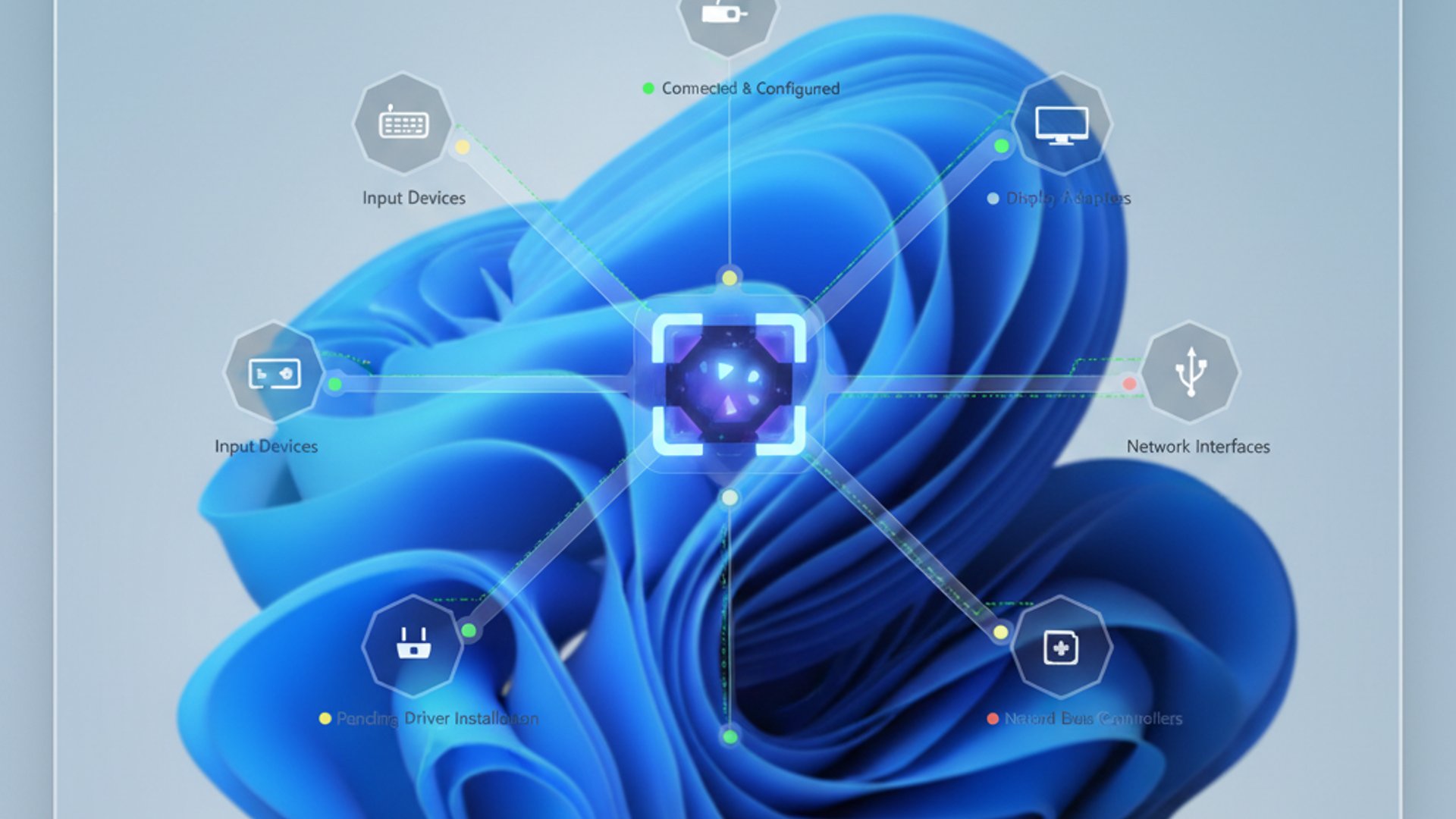 Relevant concept visualization for Kernel PNP on Windows 11, modern design