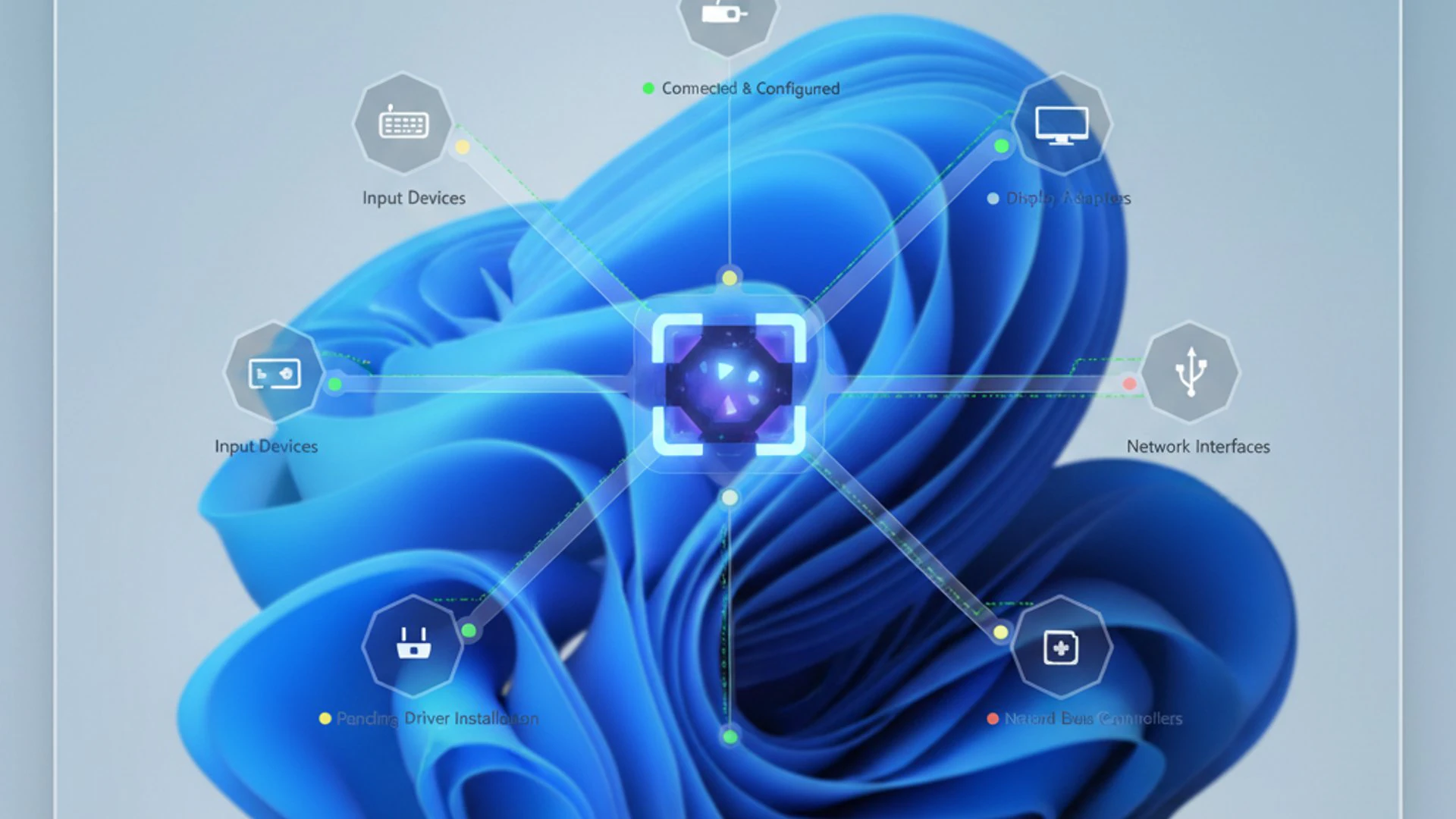 Relevant concept visualization for Kernel PNP on Windows 11, modern design