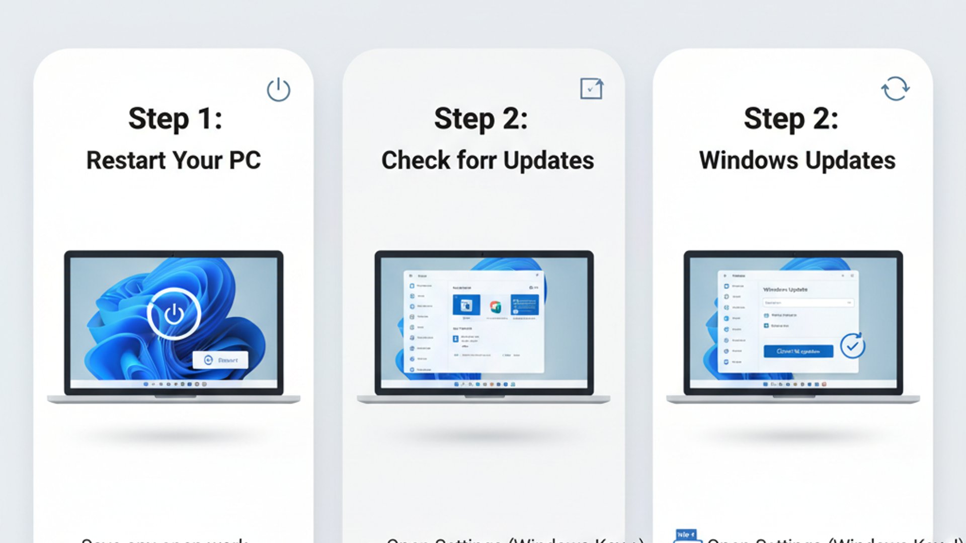 Professional step-by-step diagram for PFN List Corrupt on Windows 11, clean infographic style, techn