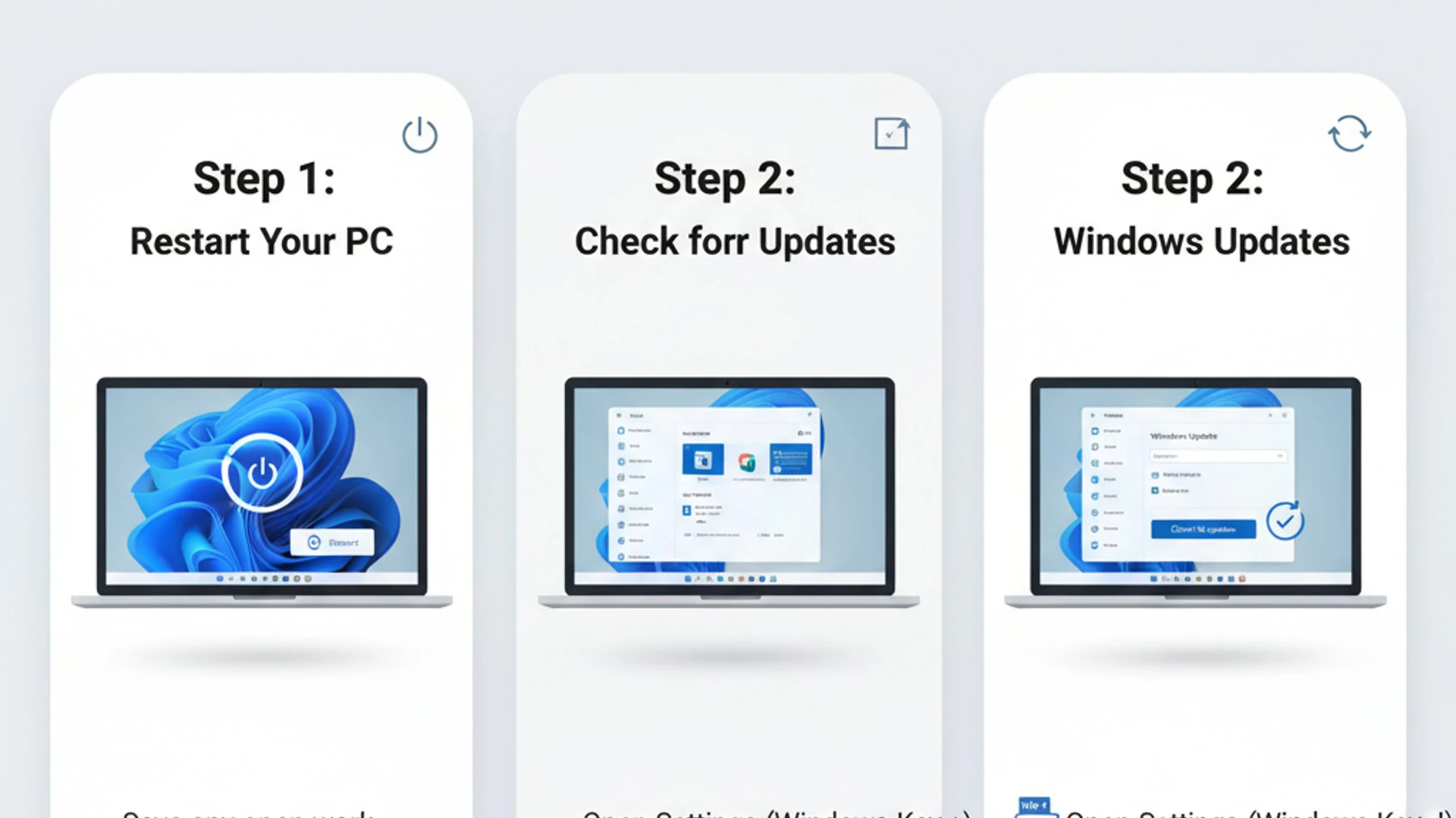 Professional step-by-step diagram for PFN List Corrupt on Windows 11, clean infographic style, techn