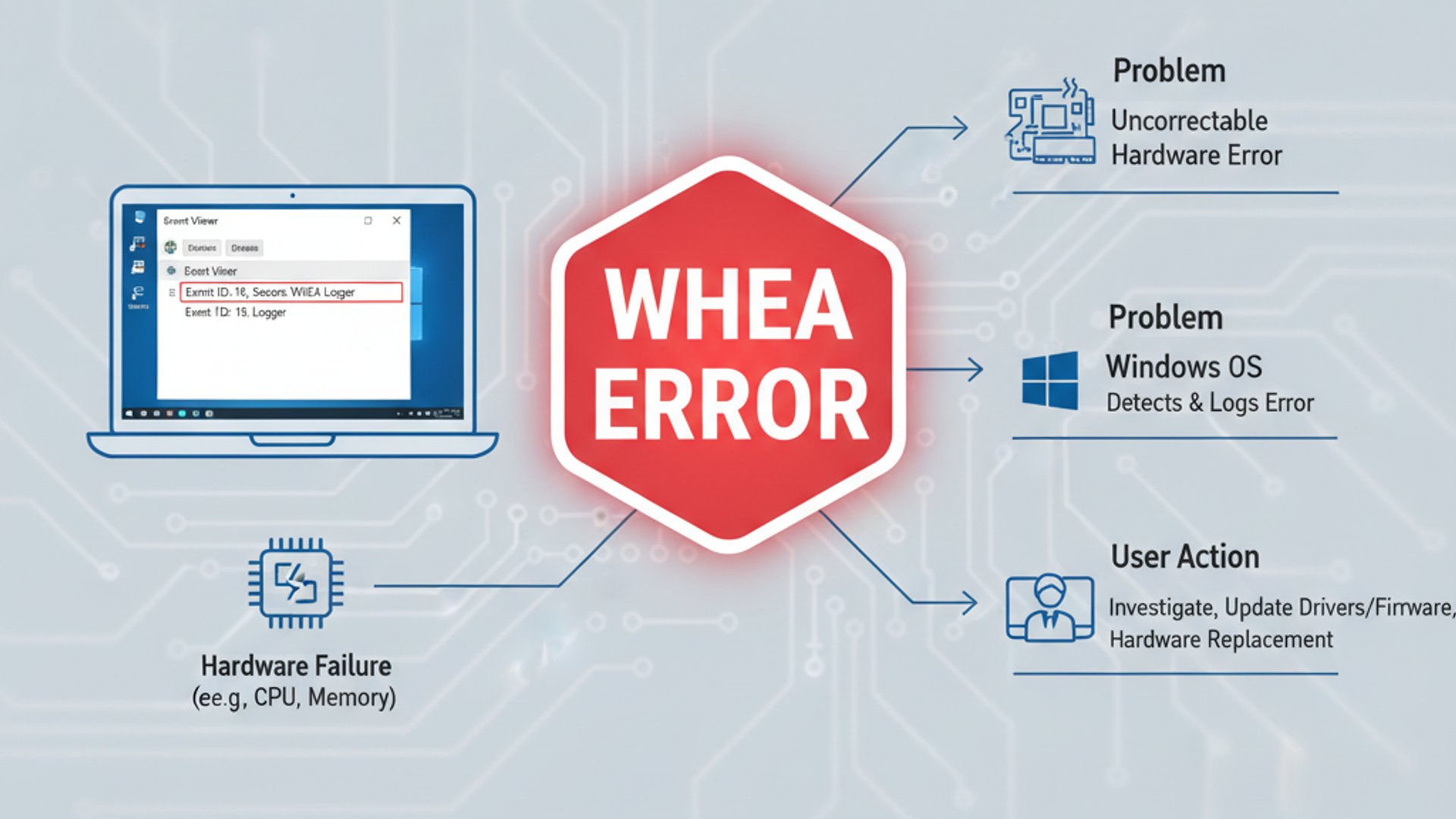 Professional illustration about WHEA Logger Event 18 on Windows 11, informative and useful