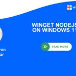 winget nodejs on Windows 11